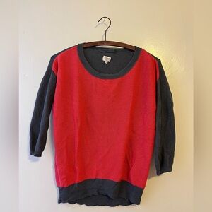 Women's Pink and Gray Sweater